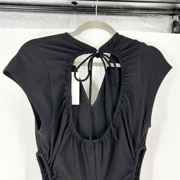 NWT A.L.C. Syna Black Cutout Midi Dress - Picture 7 of 11